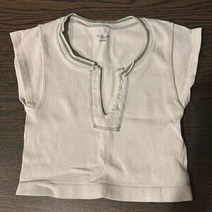 White and grey urban outfitters go for gold top
